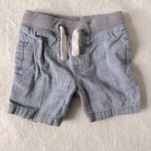 Blue Chambray Shorts